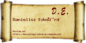 Danielisz Edvárd névjegykártya